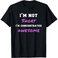 thumbnail image 1 of Womens I'm Not Short I'm Concentrated Awesome Funny Gag Gift T-Shirt, 1 of 4