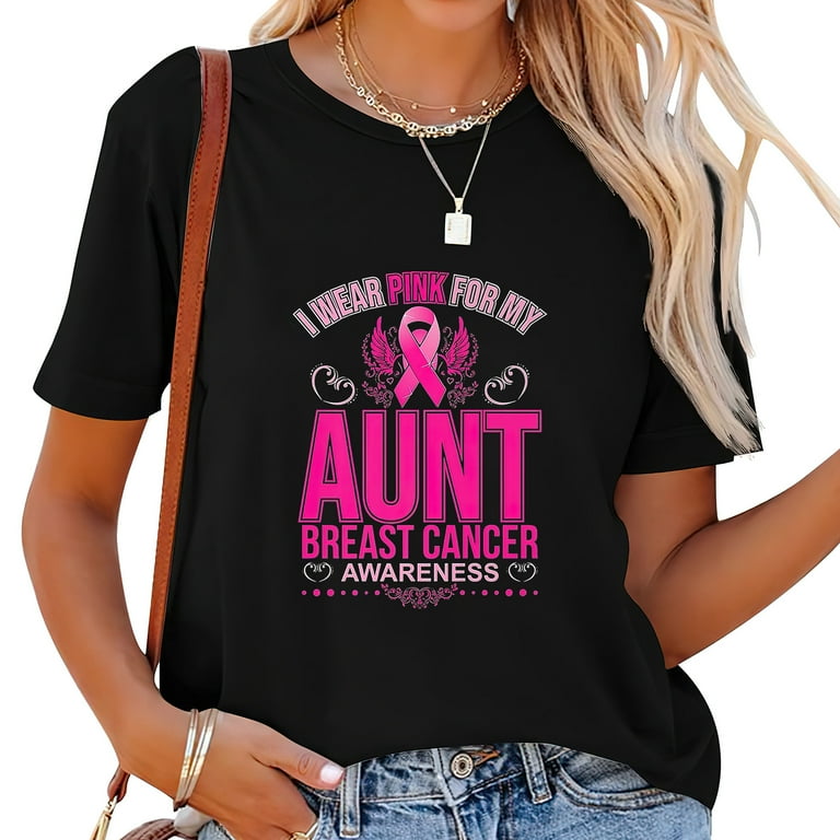 I Wear Pink For My Auntie Breast Cancer Awareness T-Shirt I Wear Pink For My Auntie Breast Cancer Awareness T-Shirt