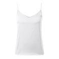 thumbnail image 1 of Womens Ice Silk Tank Tops with Built in Bras V Neck Spaghetti Straps Sleeveless Soft Camisole Tops Summer Cropped Tanks White, Size XL, 1 of 8