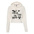 thumbnail image 1 of Womens If Daryl Dies We Riot Zombie Apocolypse Cropped Hooded Sweatshirt, 1 of 1