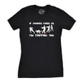 thumbnail image 1 of Womens If Zombies Chase Us I'm Tripping You Funny Sarcastic Halloween T Shirt Womens Graphic Tees, 1 of 9