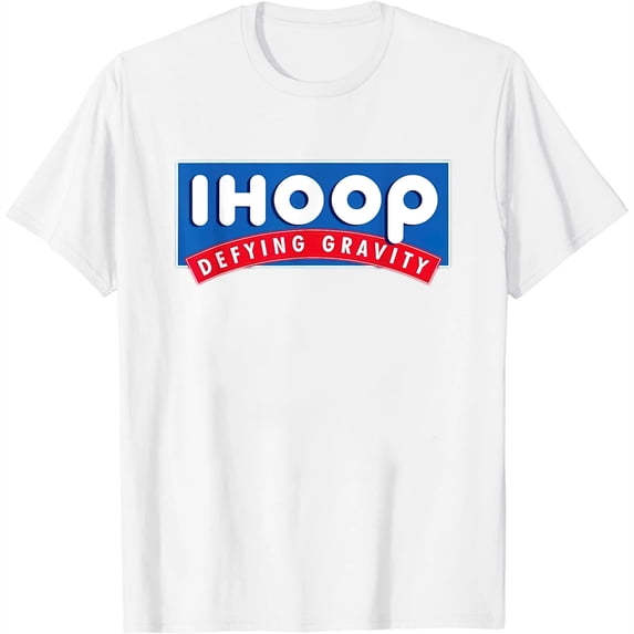 Womens Ihoop I Hoop Defying Gravity - Basketball & Basketballer T-Shirt White Small