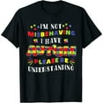 thumbnail image 1 of Womens Im Not Misbehaving I Have Autism T-Shirt Black, 1 of 5