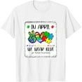 thumbnail image 1 of Womens In April We Wear Blue Autism Awareness T-Shirt White Small, 1 of 5