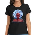 thumbnail image 1 of Womens In November We Wear Blue Black Woman Diabetes Awareness T-Shirt Black 2X-Large, 1 of 5