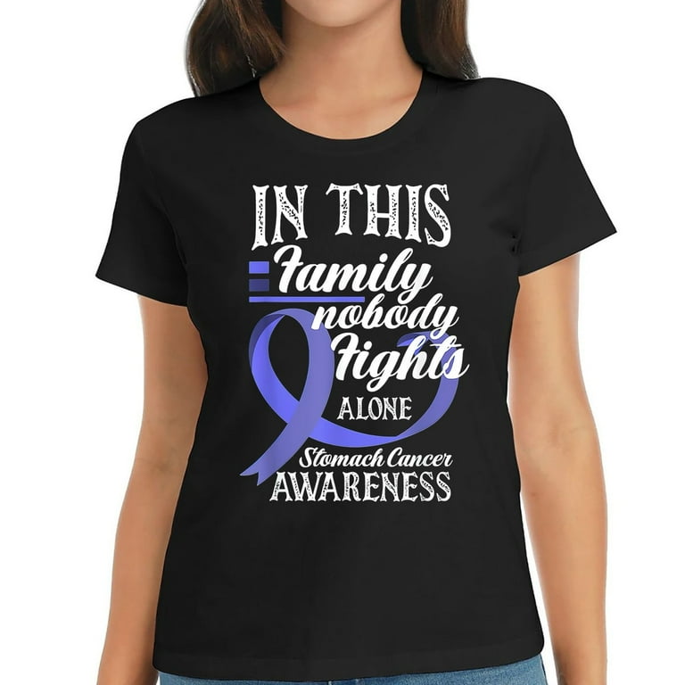 No One Fights Alone Stomach Cancer Awareness Shirt No One Fights Alone Stomach Cancer Awareness Shirt