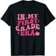 thumbnail image 1 of Womens In my First Grade Era Back to School T-Shirt Black Large, 1 of 5