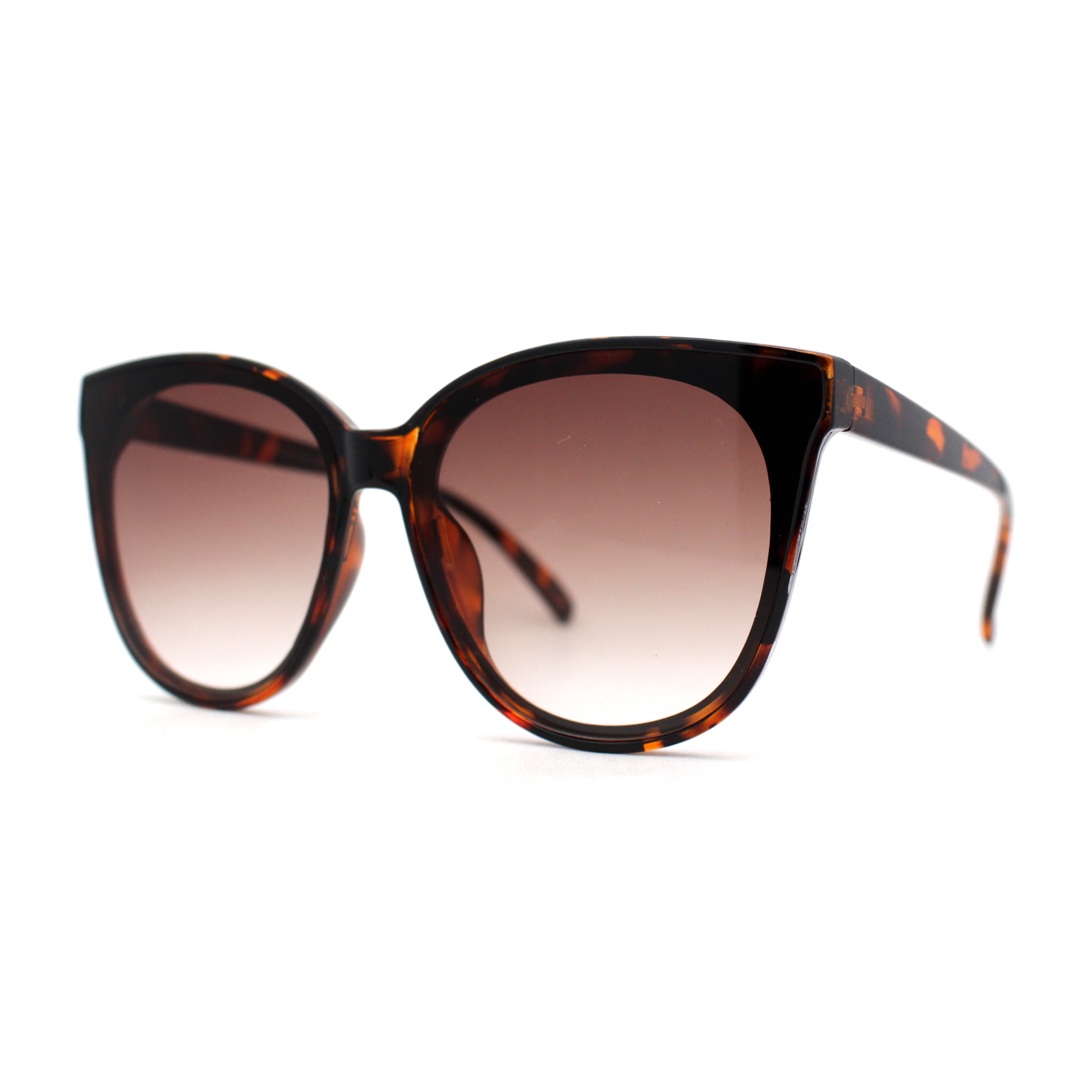 Inset Outset Rim Womens Inset lens Round Horn Rim Minimalist Fashion Sunglasses Tortoise ...