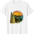thumbnail image 1 of Womens Into The Forest I Go Hiking Shirt Nature Lover Camping Gift Short Sleeve T-Shirt, 1 of 5