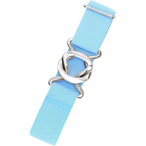 Womens Invisible Belt Comfortable Elastic Adjustable No Show Web Belt Metal Buckle Belt