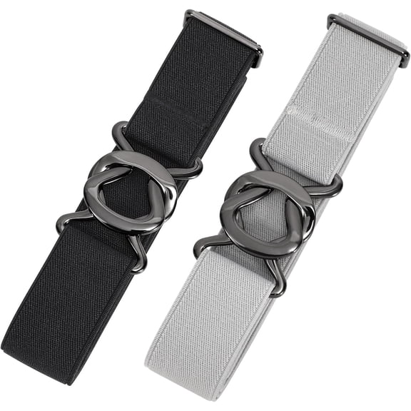 Womens Invisible Belt Comfortable Elastic Adjustable No Show Web Belt Metal Buckle Belt