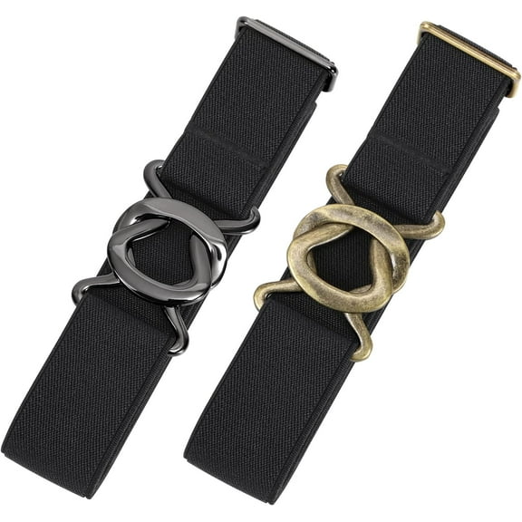 Womens Invisible Belt Comfortable Elastic Adjustable No Show Web Belt Metal Buckle Belt
