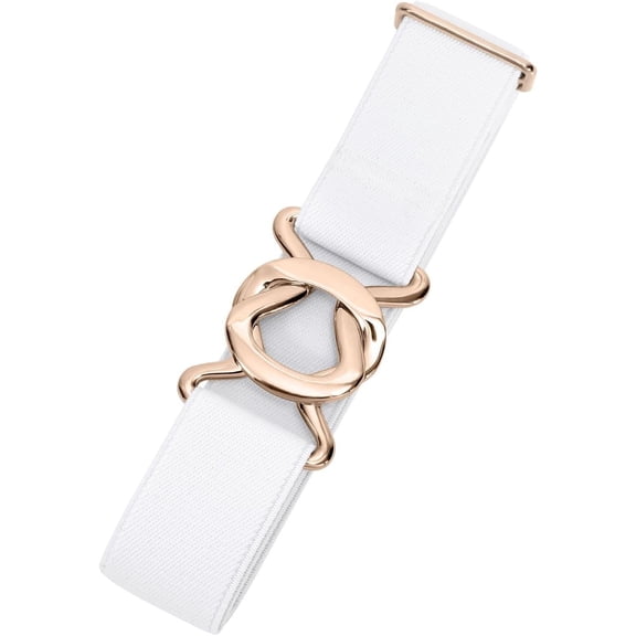 Womens Invisible Belt Comfortable Elastic Adjustable No Show Web Belt Metal Buckle Belt