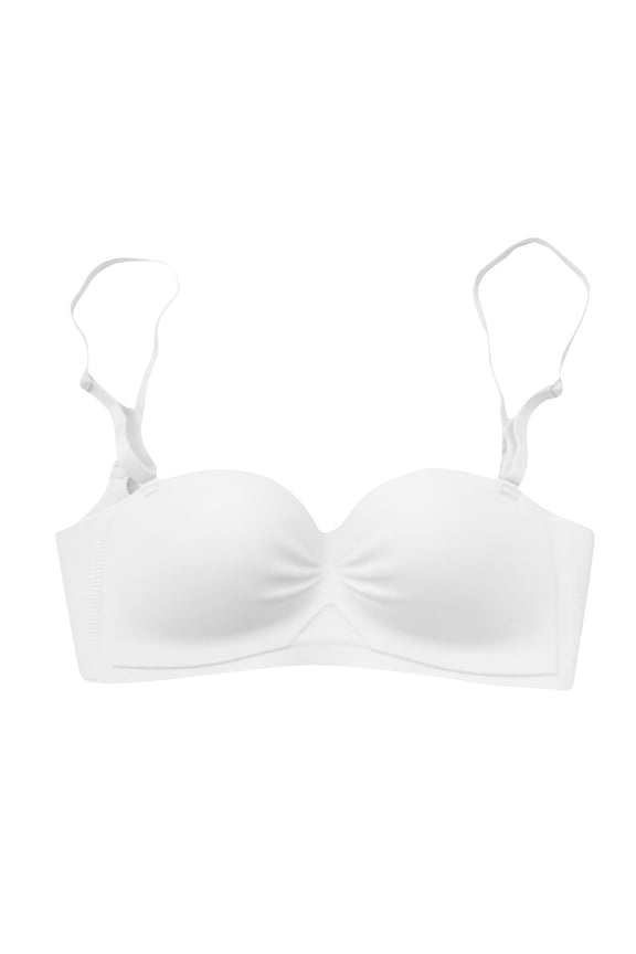 Womens Invisible Spaghetti Strap Bras 18 Hour Full-Coverage Bra Racerback No Underwire Bralettes Beauty Back Smoothing Underwear Workout Yoga Bra