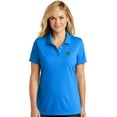 thumbnail image 1 of Womens Irish Shamrock Moisture-Wicking Polo Shirt, Extra-Small Coastal Blue, 1 of 5