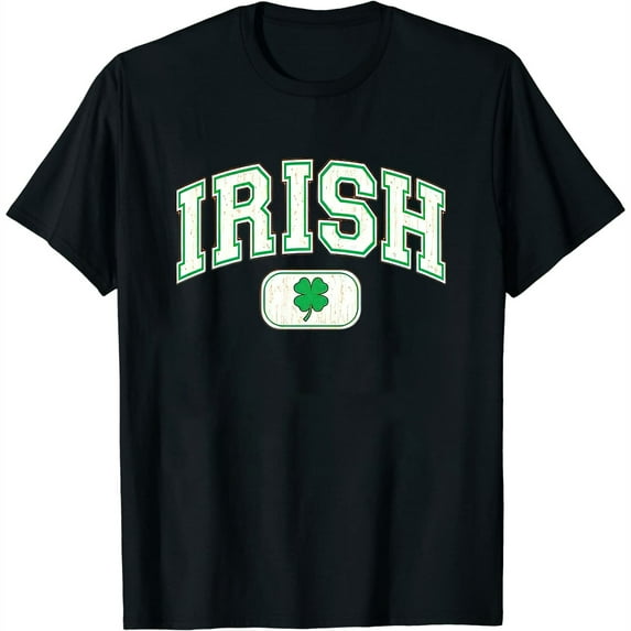 Womens Irish Shamrock Retro St. Patrick'S Day Men'S T-Shirt, Orange, Small White 2X-Large