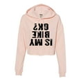 thumbnail image 1 of Womens Is My Bike OK Okay? Cropped Hooded Sweatshirt, 1 of 1