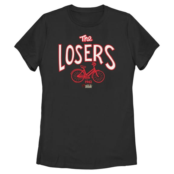 Womens It: Welcome to Derry The Losers 1962 Club Bike Logo T Shirt