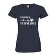 thumbnail image 1 of Womens It's A Beautiful Day To Save Lives Deluxe Soft T-Shirt, 1 of 1