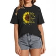 thumbnail image 1 of Womens It's Not A Religion It's A Relationship Sunflower Tshirt T-Shirt, 1 of 5