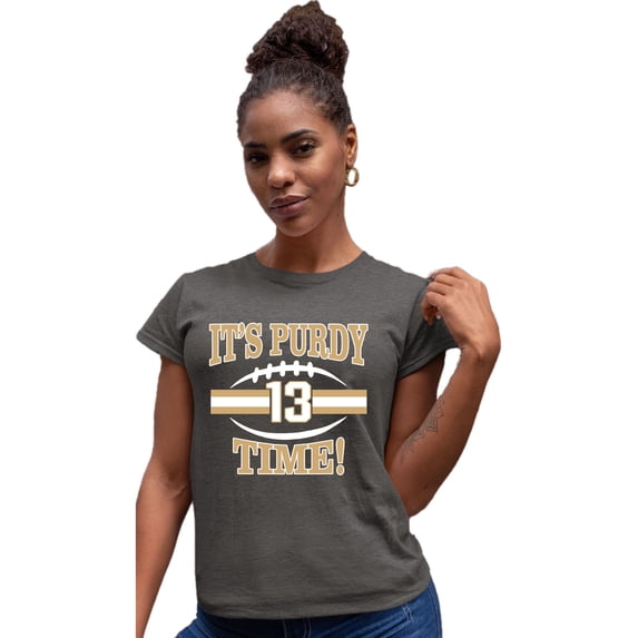 Womens It's Purdy Time! Deluxe Soft T-Shirt