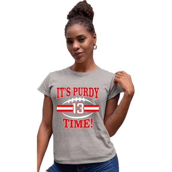 Womens It's Purdy Time! Deluxe Soft T-Shirt