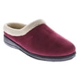 thumbnail image 1 of Womens Ivana Clog-Style Suede Slippers - Burgundy - Size 36, 1 of 2
