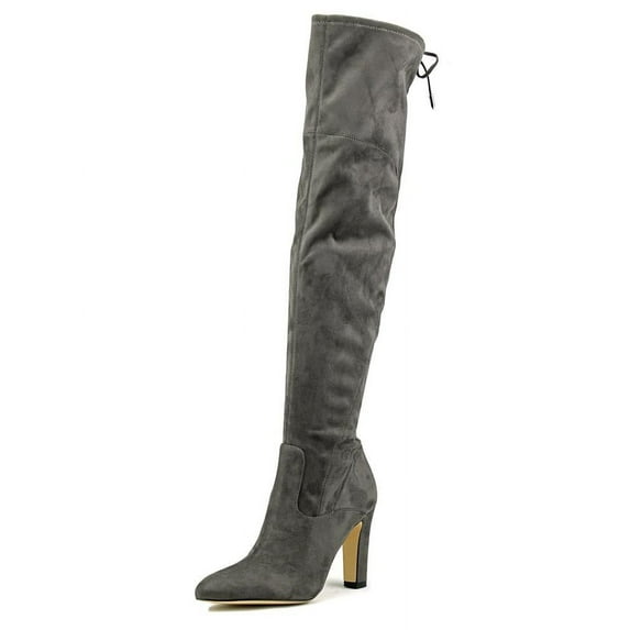 Womens Ivanka Trump Smith Over The Knee Dress Boots, Gray, 9.5 US