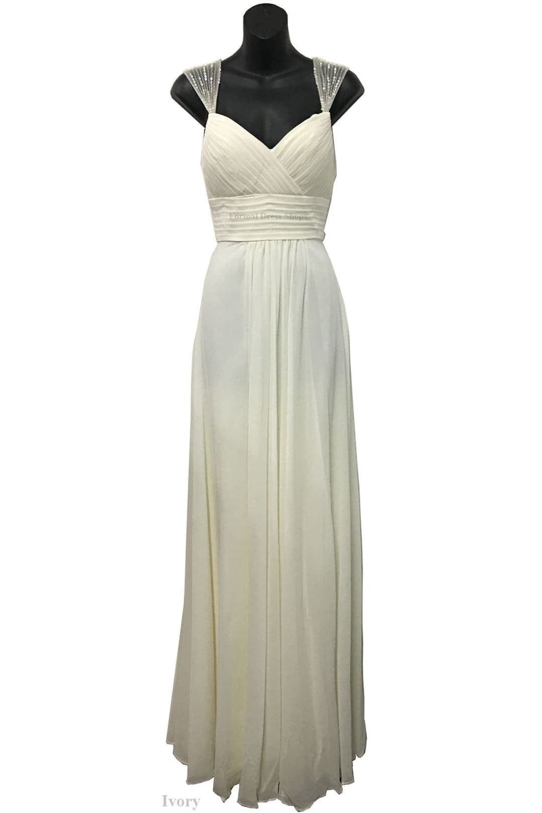 Womens Ivory Prom Evening Formal Long V-Neck Sleeveless A-Line Plus Size Dress - Walmart Business Supplies Womens Ivory Prom Evening Formal Long V-Neck Sleeveless A-Line Plus Size Dress - Walmart Business Supplies