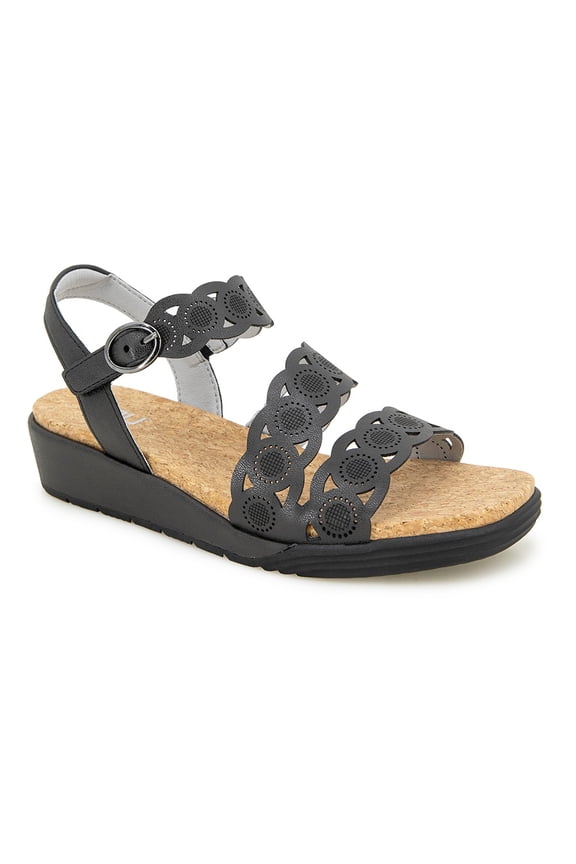Jambu Winona Women's Sandals Black Shimmer Size 7.5 M