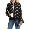 thumbnail image 1 of Womens Jacket Casual Coat Zip Up Spring Fall Clothes with Pockets Black L, 1 of 9