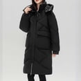 thumbnail image 1 of Womens Jacket Fashion Loose Long Sleeve Cotton-Padded Jacket Long Frock Coat Plus Size Winter Coats for Women Fashion Clothing for Women,Womens Jackets Casual M, 1 of 4