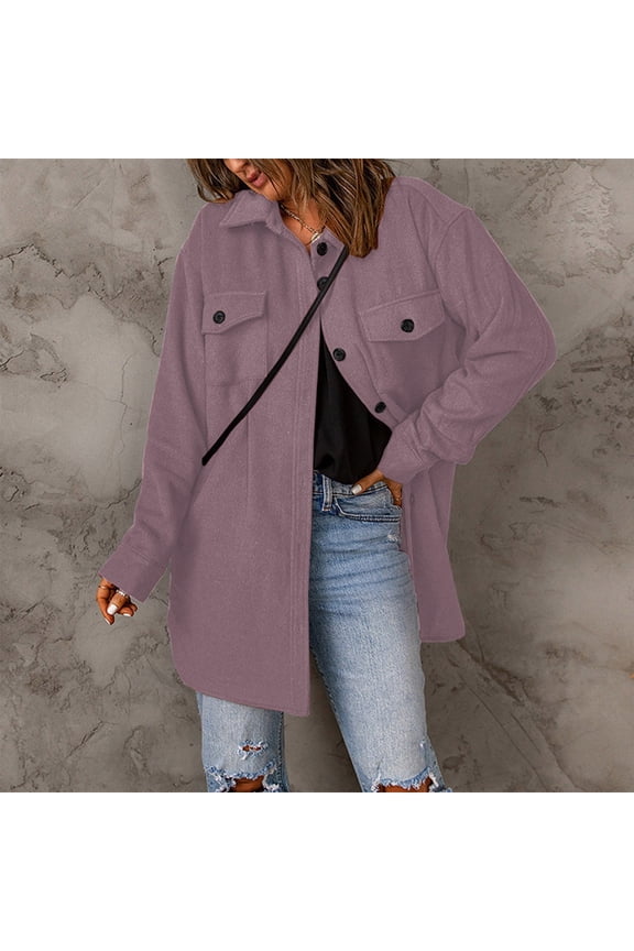 Womens Jacket Long Sleeve Button Down Shirt Trench Coat Black White Large plus Size Long Coats for Women Wool plus Size Maternity Hoodie plus Size Women Coats Winter Coat plus Size Women plus Size