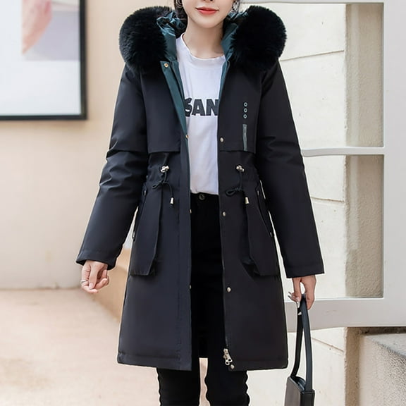 Womens Jacket Solid Color Casual Plus Size Loose Jacket Thick Top Long Sleeved Jacket Plus Size Winter Coats for Women Fashion Clothing for Women,Womens Jackets Casual M