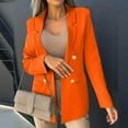 thumbnail image 1 of Womens Jackets Casual Business Casual Lapel Collar Womens Blazers Dressy Casual Business Casual Lapel Collar,Orange,Xl, 1 of 5