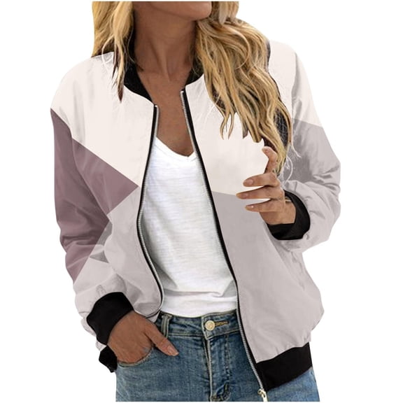 Womens Jackets Casual, Lightweightjackets,Spring Long Sleeve Coat Stand Lightweight Short Outwear Tops