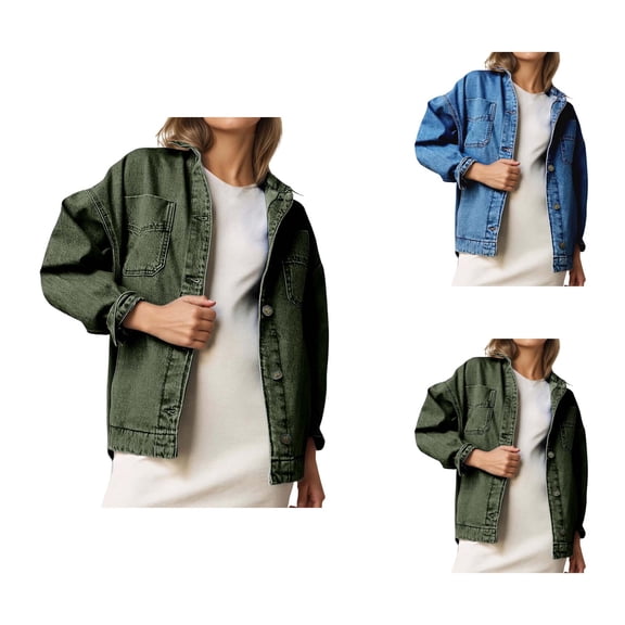 Womens Jackets Lightweight Jacket Women Women's Vintage Suede Moto Jacket - Leather-Look Cropped Biker Coat, Autumn Winter Streetwear