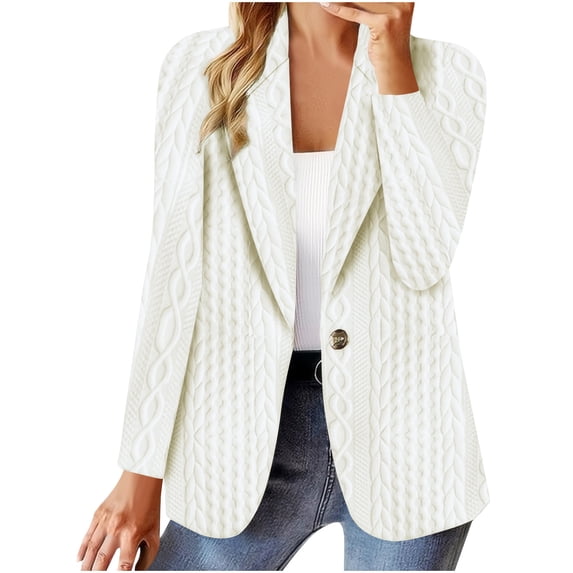 Womens Jackets Lightweight Trendy Spring Blazers for Women Business Casual Outfits for Work White XXL