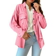thumbnail image 1 of Womens Jackets Winter Jackets for Women Women's Pure Color Loose Denim Jacket With Sleeves, 1 of 5
