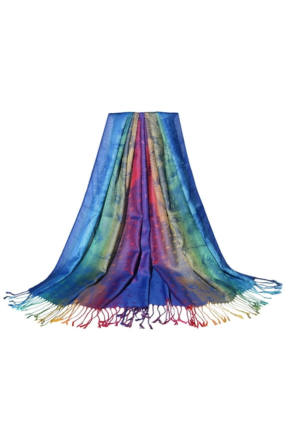 Womens Jacquard Scarf Colorful Ethnic Style Shawl Tassel Scarf Head Silk Coat Scarf for Women Peach Blanket Scarf Purse Scarfs for Handbag Handle And Tartan Scarf Hair Scarf Wrap Neck Scarves for Men