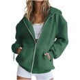 thumbnail image 1 of Womens Jacquard Varsity Jackets Open Front Full-Zip Jackets Polar Soft Fleece Cardigan Relaxed Fit Blazer Comfy Fall Wind Resistant Windbreaker Sweater Jacket, 1 of 6