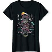 Womens Japanese Tokyo Dragon Asian inspired retro 81閳ユ獨 style T-Shirt