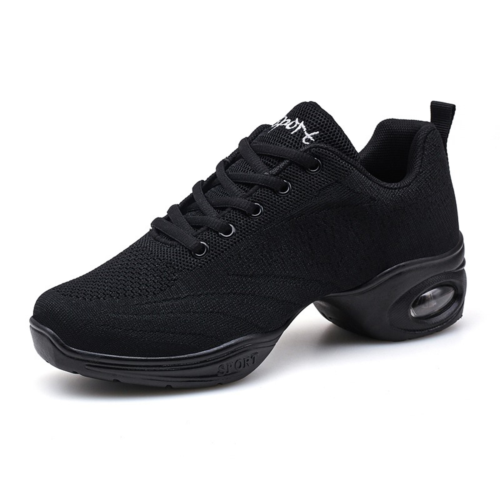 Women's Jazz Dance Sneakers – Lace-Up Split Sole Air Cushion Platform Shoes For Modern Dance 3 thumbnail image