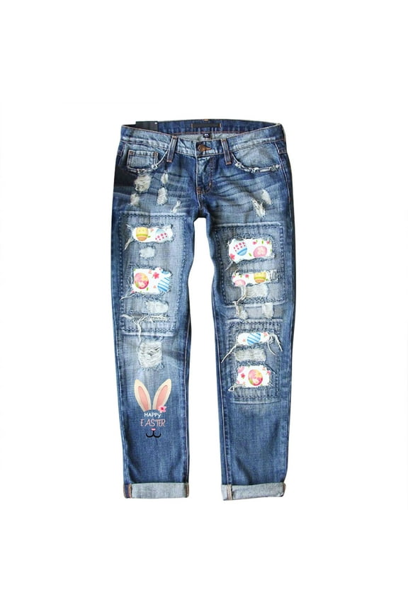 Womens Jean Jacket Letter Denim for Women Rompers Oversized Capri Jean Leggings for Women Pop Womens Jean Shorts Capris for Women Jeans Sky Blue, XXXL