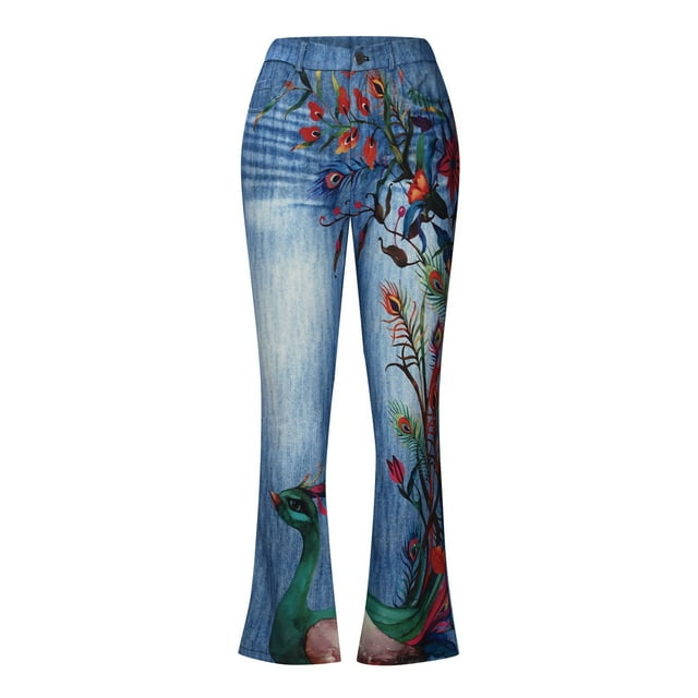 Womens Jeans High Waisted Women'S Capri Pants Women'S Denim Capris ...