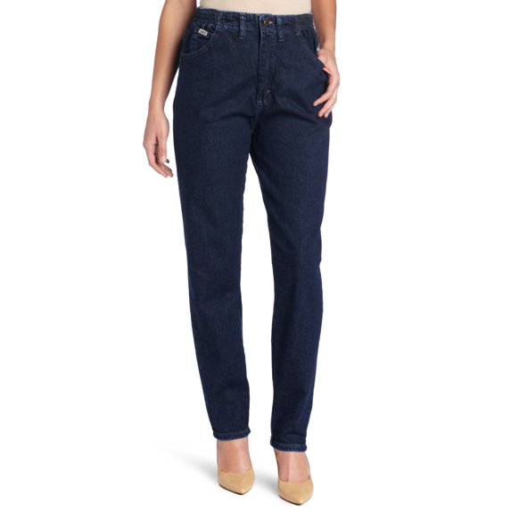 Womens Jeans Short Relaxed-Fit Side Elastic Tapered Leg 10