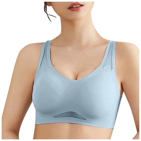 Womens Jelly Bras Wireless Comfortable Bra Supportive No Underwire Bras Tshirt Push Up Bralettes Plunge Seamless Bra