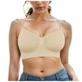 thumbnail image 1 of Womens Jelly Wireless Bras Seamless T-Shirt Bra No Underwire Full Coverage Pullover Bralettes Supportive Sports Bras, 1 of 5