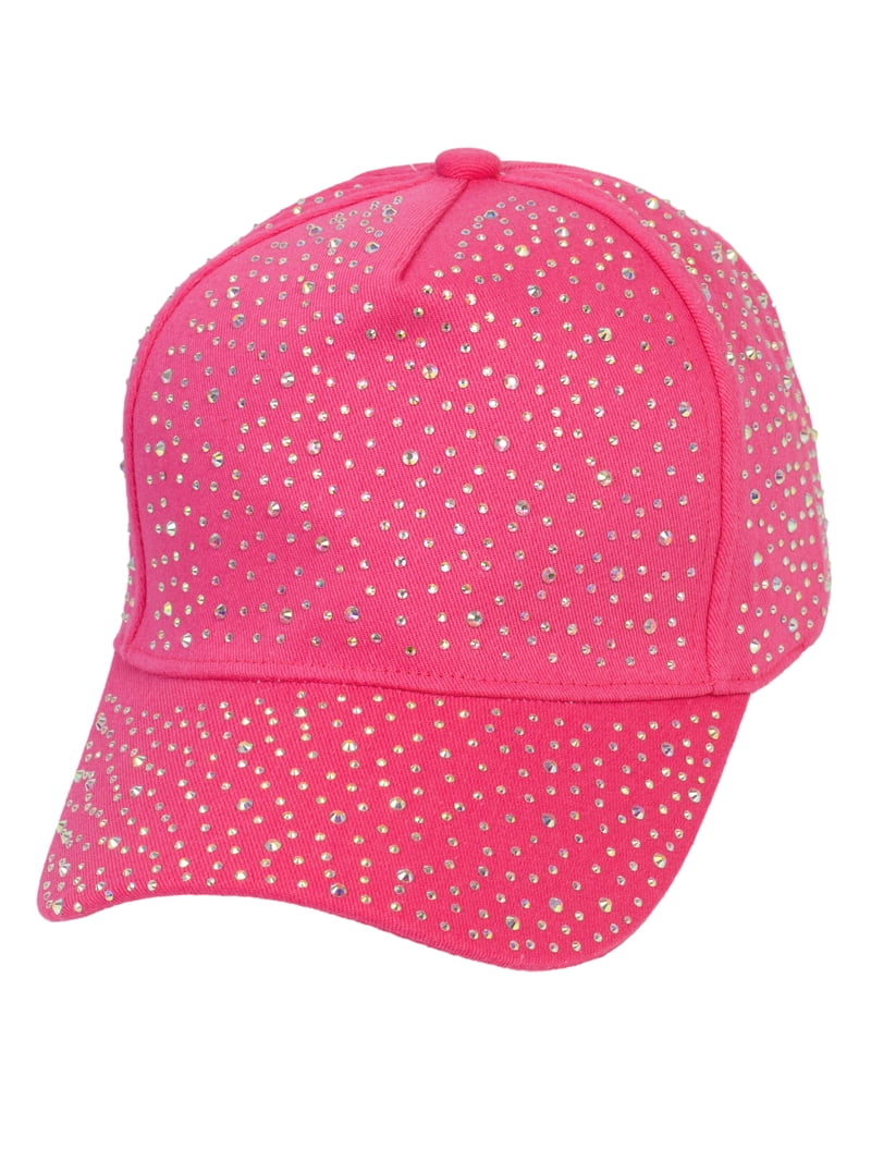 Womens Jeweled Rhinestone Studded Hat - Crystal Gem Bling 
