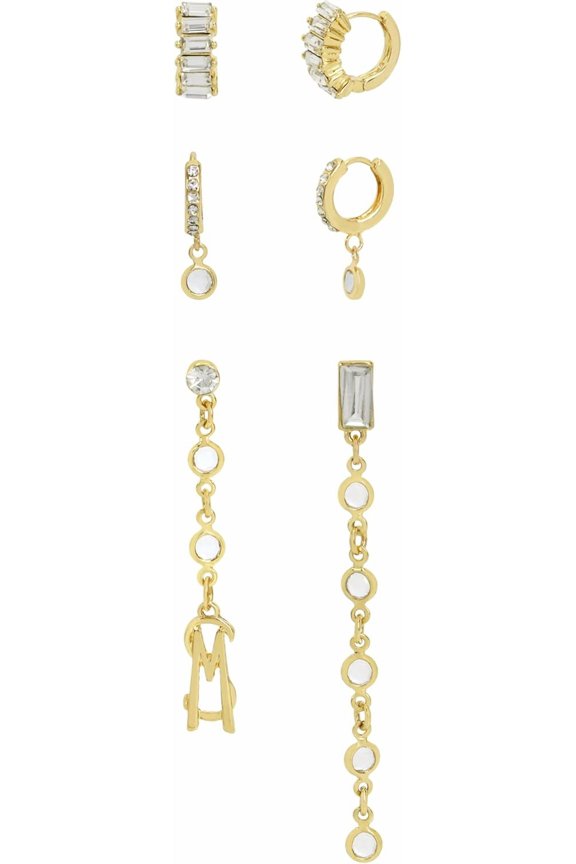 Womens Jewelry Signature Logo Stone Earring Set[f784]